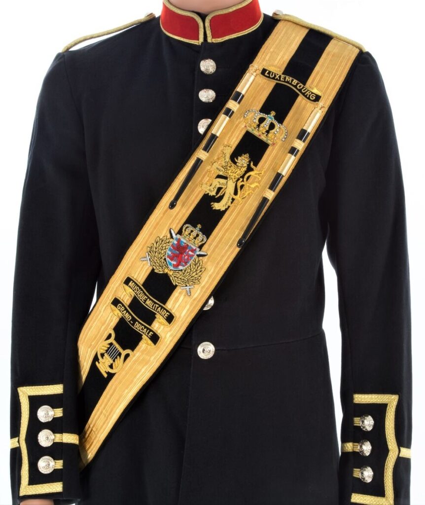 military graduation sash honoring service and dedication