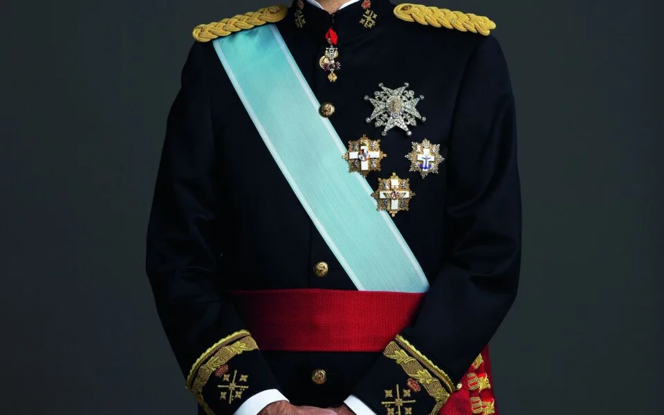 honor guard with military sash in state ceremony