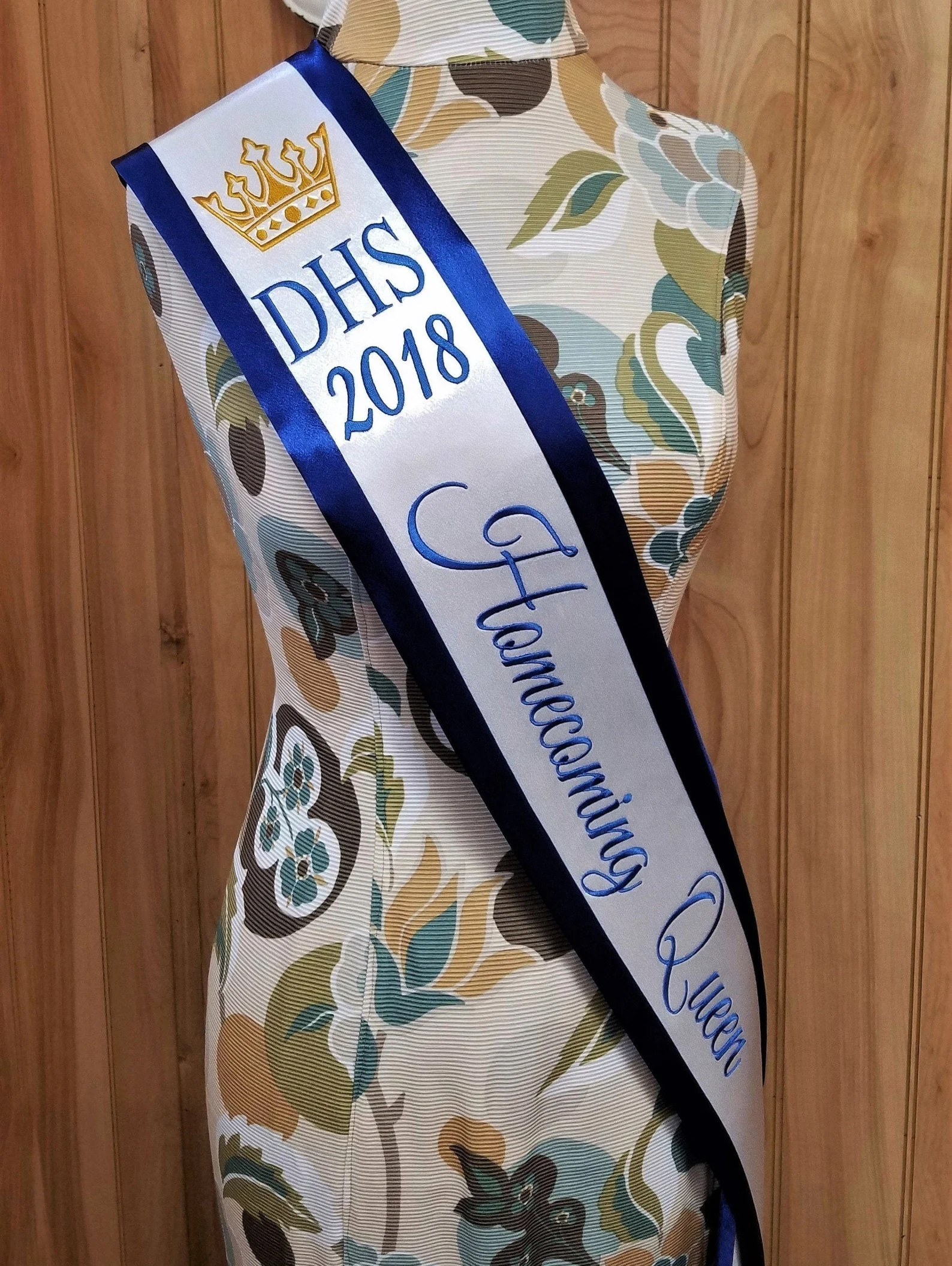elegant competition sash worn at pageant event