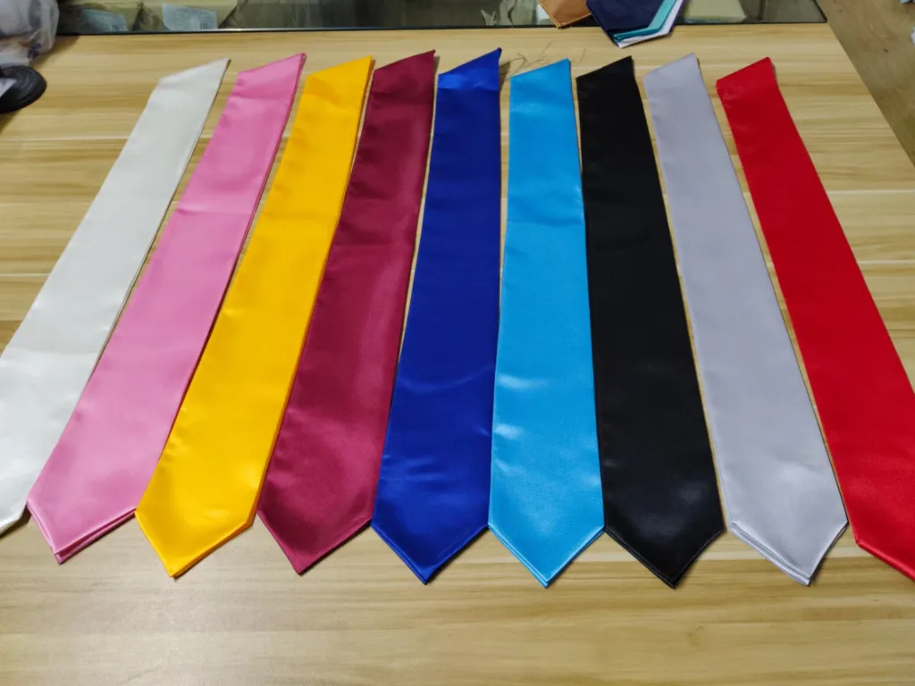 plain satin stole bulk graduation accessory