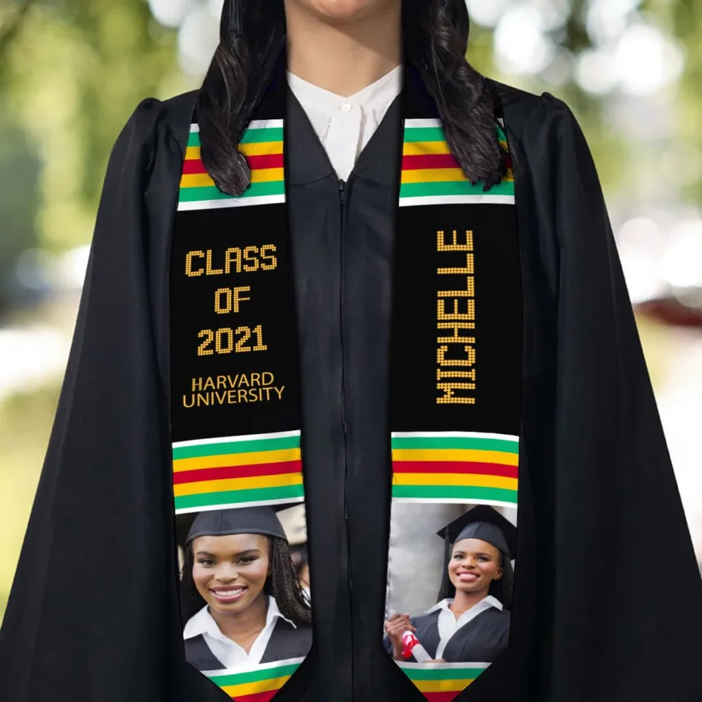 kente graduation stoles traditional african patterns
